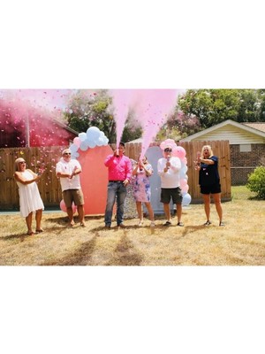 VeraGlobe Buğz Cinsiyet Tüpü - Gender Reveal Partisi Tüpü Pembe Renk