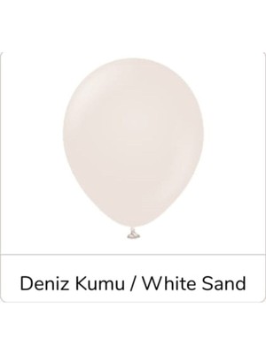 Feyza Design 5'' 12,5 cm Çok Renkli Deniz Kumu Retro Balon 20 Adet