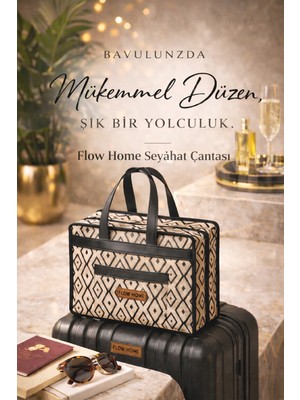 Flow Home Seyahat Çantası Valiz Içi Organizer Ayakkabı Kıyafet Düzenleyici Bölmeli Seyahat Organizer