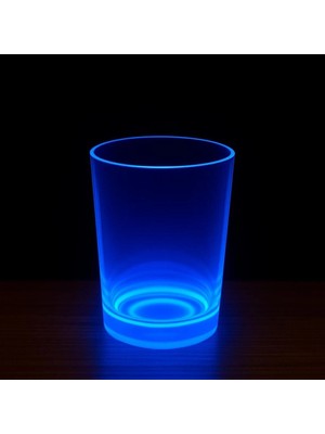 VeraGlobe Buğz Partyglow Neon Mavi Bardak 8.5 x 10.5 cm