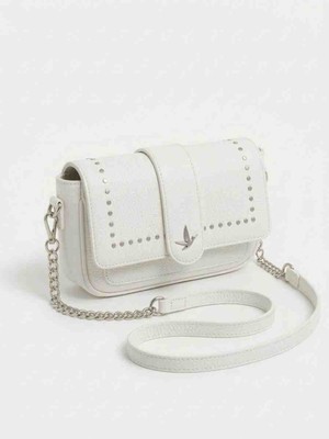 Jaseco Zımba Detaylı Zincir Askılı Kapaklı Omuz ve Crossbody Çanta