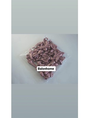 Feyza Design Krom 5inch Pembe Balon 50 Adet Küçük Boy Parti Malzemeleri