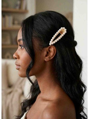 Moda Marifet Inci Detaylı Gold Çıtçıt Toka | Gelin ve Özel Gün Saç Aksesuarı"