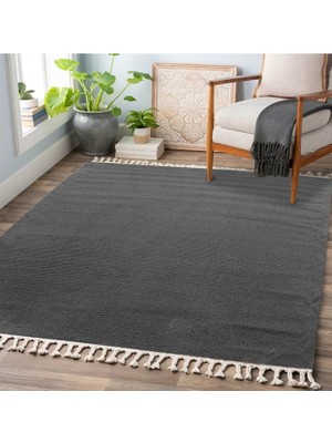 Sultan Halı Duru Serisi Antrasit Peluş Halı 3050