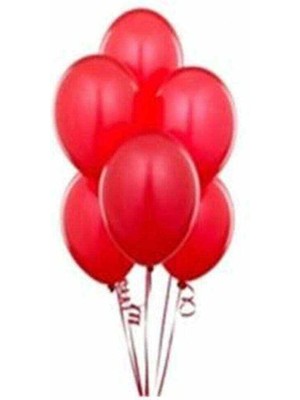 Feyza Design Kırmızı Metalik Balon 50 Adet 12 Inc Lateks Balon