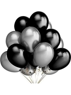 Feyza Design 50 Adet Çok Renkli Metalik Balonlar - Uçabilen Balon Seti
