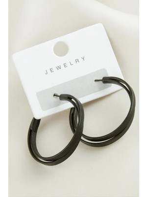 İsmiyle Al Çift Halka Trend Küpe 3,5 cm