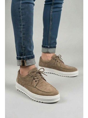 Zapatos JY-T12X Arts Bağcıklı Süet Erkek Günlük Spor Klasik Ayakkabı Sbt - Camel