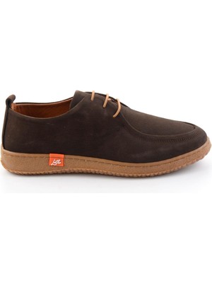 Bambi Kahve Hakiki Deri Kadın Casual Ayakkabı K01649200502