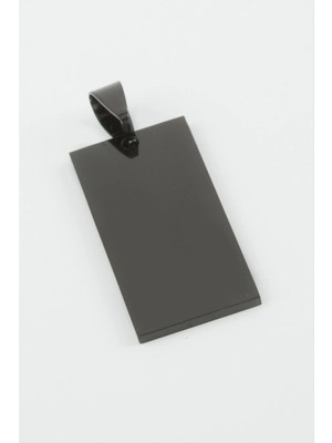 İsmiyle Al Dikdörtgen Isim Yazılabilir Çelik Kolye Ucu 1,6*3,5 cm