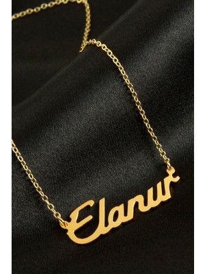 İsmiyle Al Elanur Isimli Kolye (Kişiye Özel)