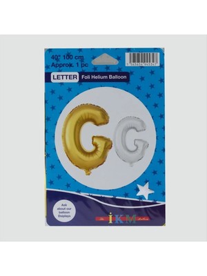 İsmiyle Al Gümüş Renkli 40*100 Harfli Folyo Balon