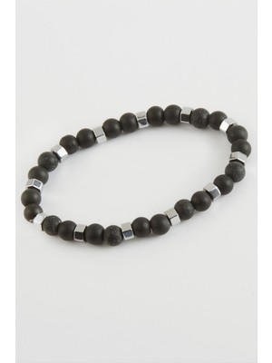 İsmiyle Al Hematit & Mat Onix Doğaltaş Bileklik
