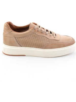 Bambi Bej Hakiki Deri Erkek Casual Ayakkabı E01593070003