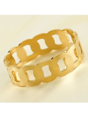 İsmiyle Al Lüks Çelik Kelepçe Bileklik