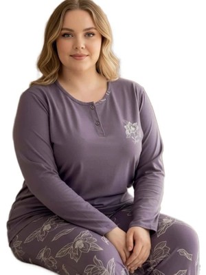 Bipamuk Marvella Pamuklu Büyük Beden Kadın Pijama Takımı 3xl–6xl
