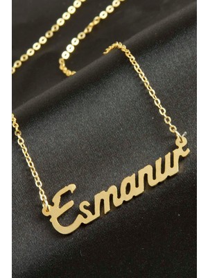 İsmiyle Al Esmanur Isimli Kolye (Kişiye Özel)