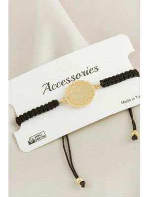 İsmiyle Al Çeyrek Makrome Örgülü Bileklik