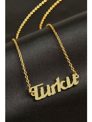 İsmiyle Al Türkü Isimli Kolye (Kişiye Özel)