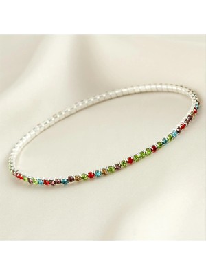 İsmiyle Al 2 mm Minik Şerit Taşlı Suyolu Bileklik