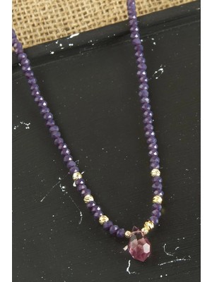 İsmiyle Al Dorika Damla Kristal Kolye