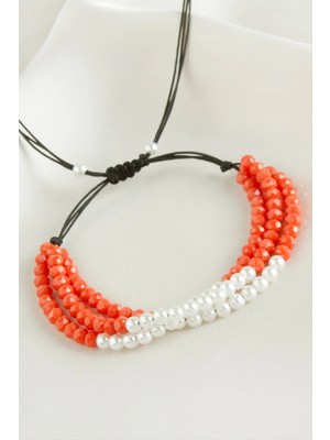 İsmiyle Al Incili Üçlü Kristal Bileklik