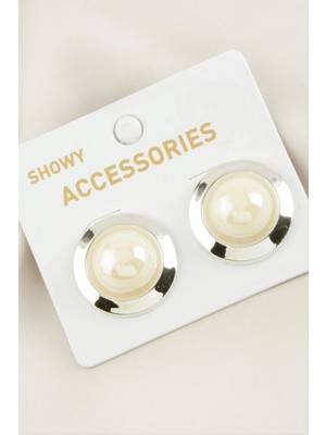 İsmiyle Al Yuvarlak Yeni Sezon Inci Küpe