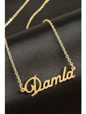 İsmiyle Al Damla Isimli Kolye (Kişiye Özel)