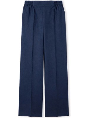 İpekyol İnce kuşaklı keten pantolon IS1260003243015