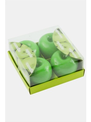 İsmiyle Al Elma Mum 4 Adet