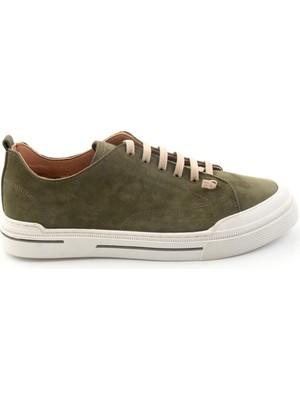 Bambi Haki Hakiki Deri Erkek Sneaker E01585773401