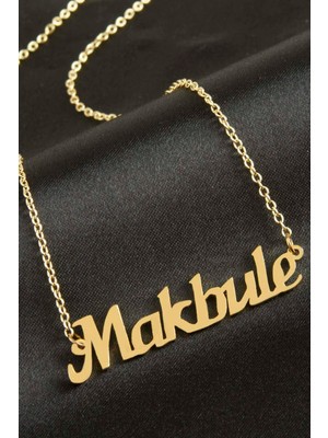 İsmiyle Al Makbule Isimli Kolye (Kişiye Özel)