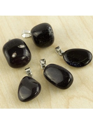 İsmiyle Al Lacivert Yıldız Doğaltaş Kolye Ucu