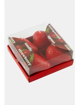 İsmiyle Al Çilek Mum 4 Adet