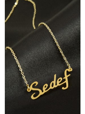 İsmiyle Al Sedef Isimli Kolye (Kişiye Özel)