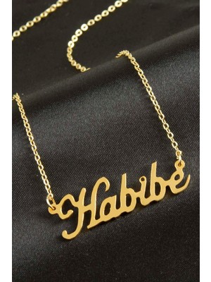 İsmiyle Al Habibe Isimli Kolye (Kişiye Özel)