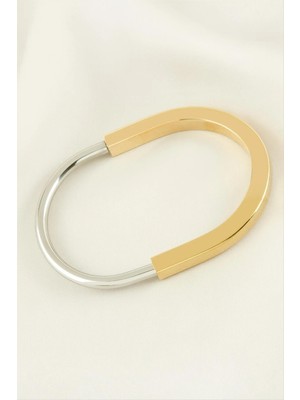 İsmiyle Al Lüks Çelik Kelepçe Bileklik