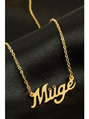 İsmiyle Al Müge Isimli Kolye (Kişiye Özel)