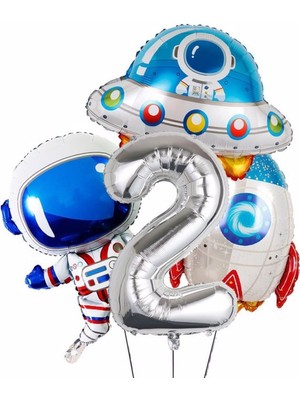 Feyza Design Beyaz Folyo Balon - Şişirilebilir Mini Parti Balon Seti