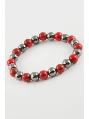 İsmiyle Al Hematit Ceyt Doğaltaş Bileklik