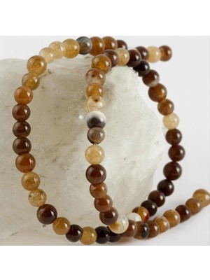 İsmiyle Al 6 mm Parlak Akik Taşı