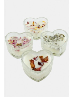 İsmiyle Al Kalp Cam Kokulu Mum