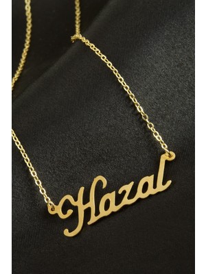 İsmiyle Al Hazal Isimli Kolye (Kişiye Özel)