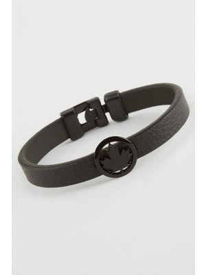 İsmiyle Al Yaprak Kaliteli Suni Deri Bileklik