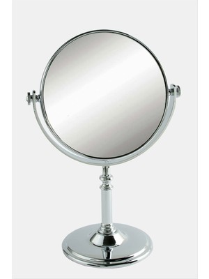 İsmiyle Al Yuvarlak Gümüş Renkli Masa Aynası 27 cm (3815)