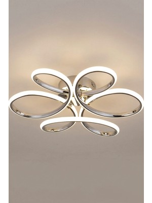 TERRA lighting Moya Model Modern Plafonyer,3 Renk Yanabilen Power LED Avize, Salon Oda Mutfak Hol Avize