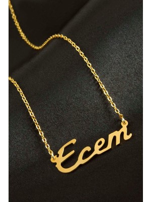 İsmiyle Al Ecem Isimli Kolye (Kişiye Özel)