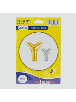 İsmiyle Al Gümüş Renkli 16*36 Harfli Folyo Balon
