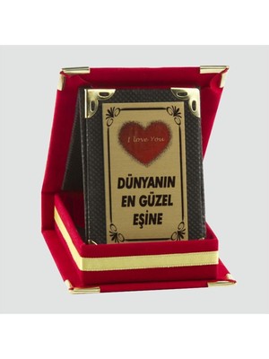 İsmiyle Al Dünyanın En Güzel Eşine Plaketi