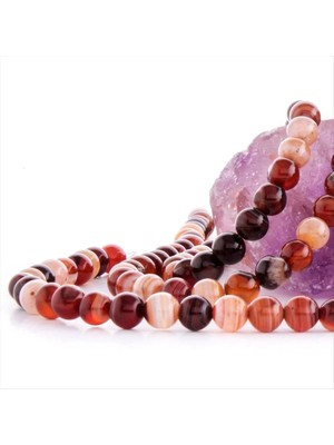 İsmiyle Al 8 mm Damarlı Akik Taşı